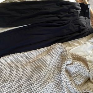 Zara Wide Leg Black Trousers